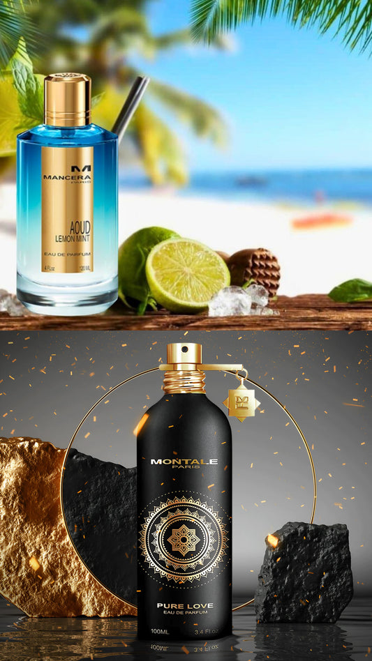 Mancera Aoud Lemon Mint + Montale Pure love